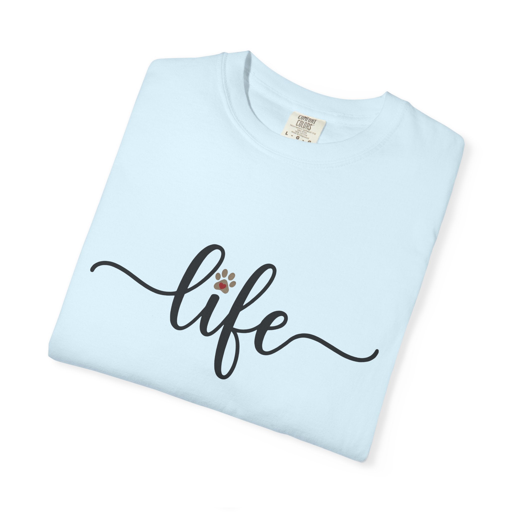 Paw Print Handwriting Shirt Dog Critter Gift Women Calligraphy Lettering Tee Handwritten Message T-Shirt Dog Fan Typography Tshirt Animal