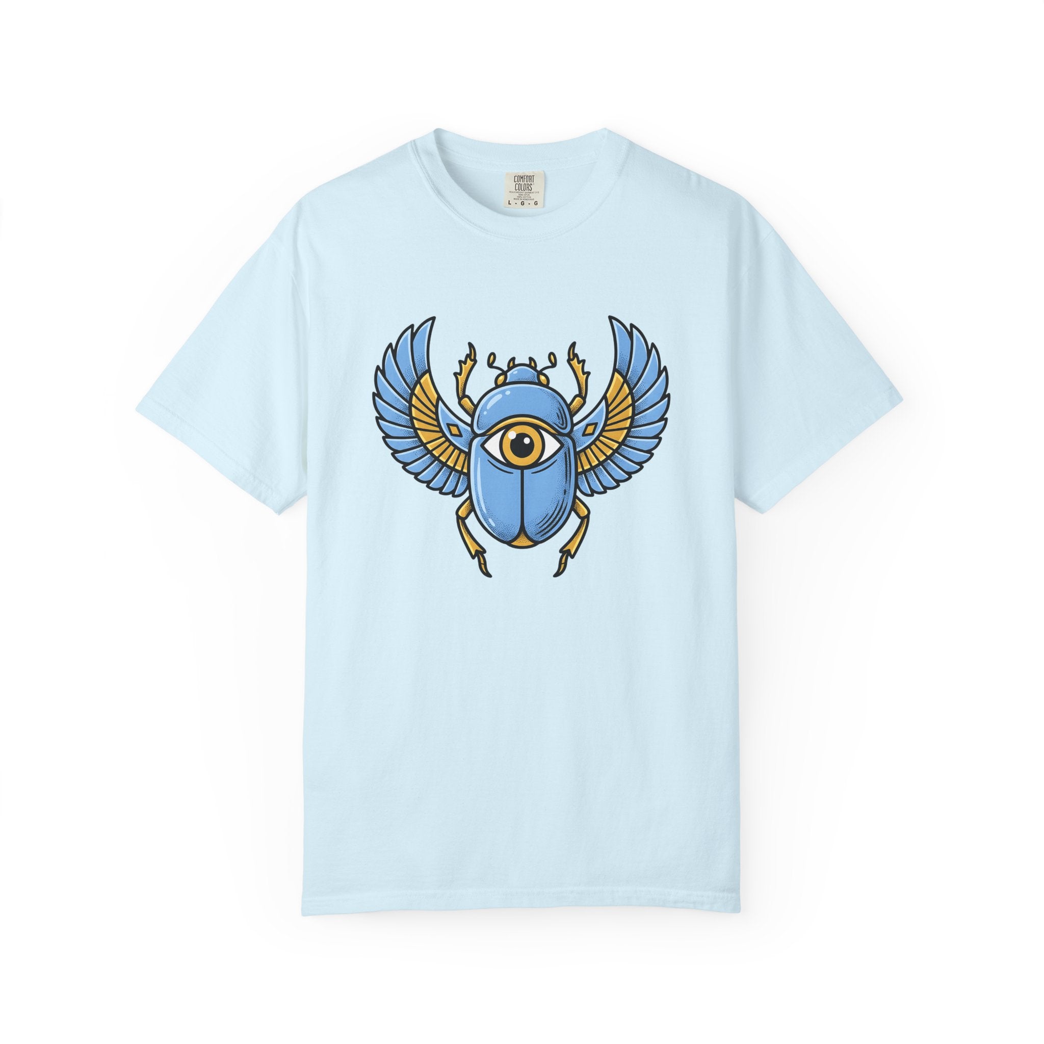 Beetle Shirt Boho Chic Occult Gift Women Line Art Tee Bug T-Shirt Bohemian Fan Minimalist Tshirt Mystic Graphic Hand Drawn Eye Tshirt