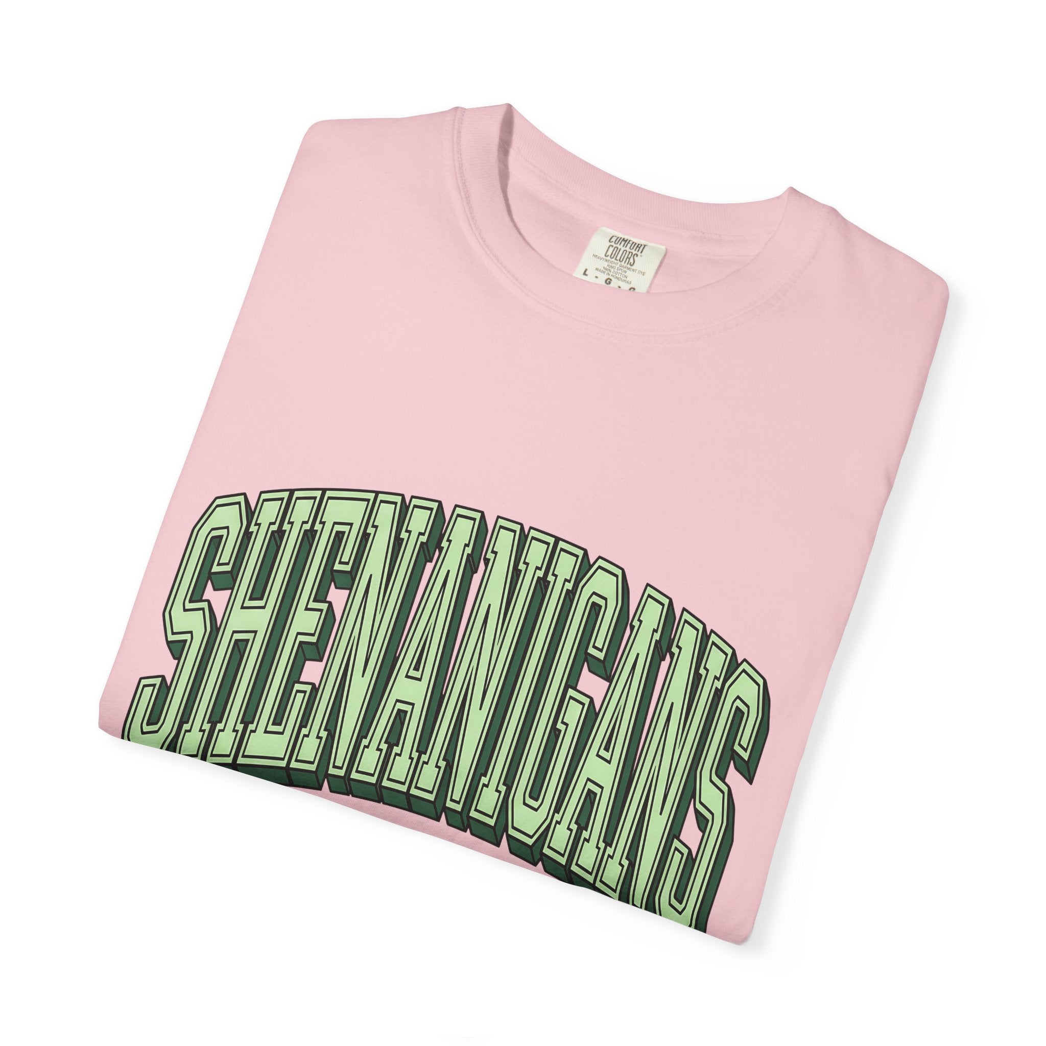 Curved Bold Text Shirt St Patrick's Day Jokes Gift Women Fun Tee Typography T-Shirt Shamrock Fan Quirky Tshirt Pun Graphic Vintage
