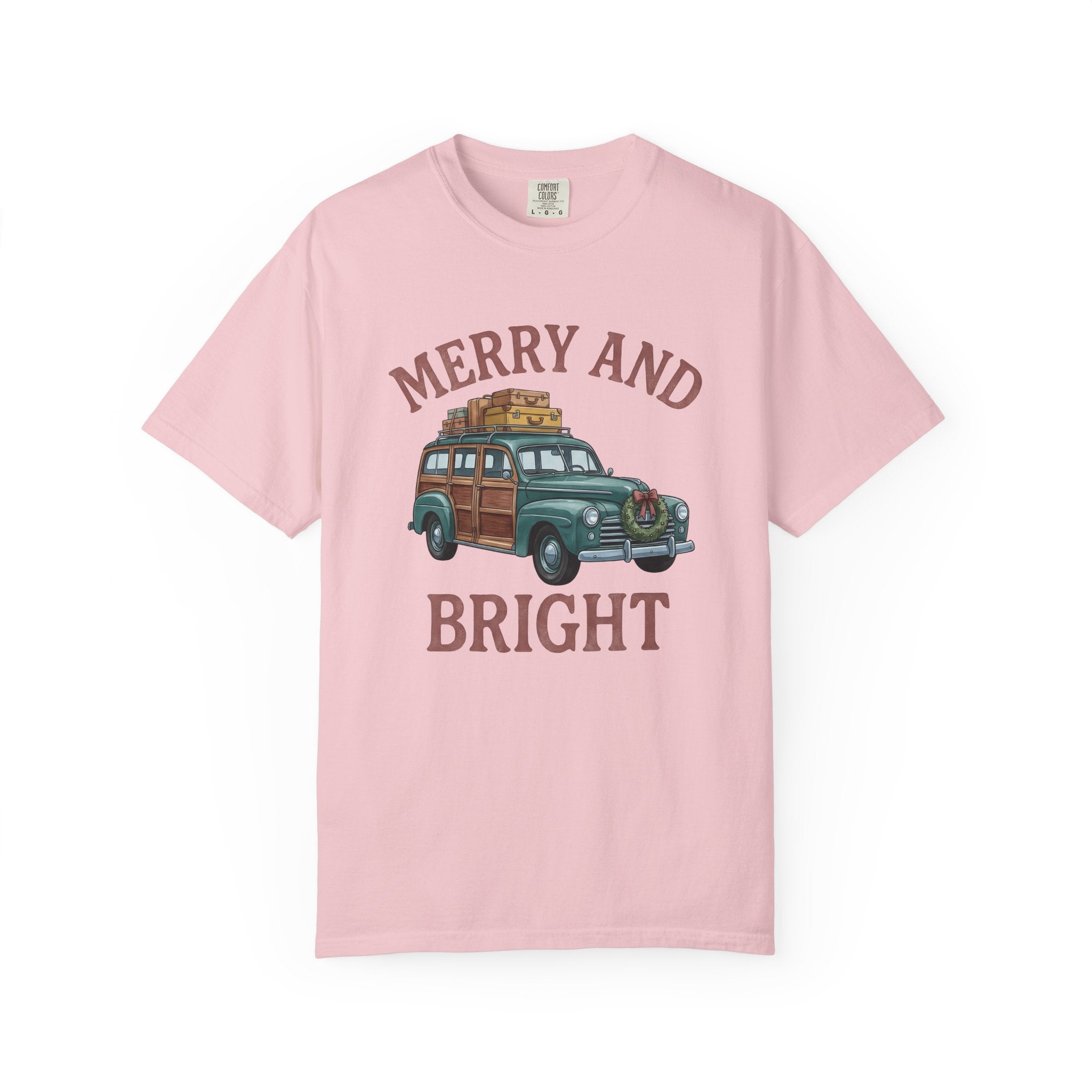 Antique Vehicle Shirt Christmas Winter Gift Women Line Art Tee Vintage Car T-Shirt Xmas Fan Classic Car Tshirt Frosty Graphic Traditional