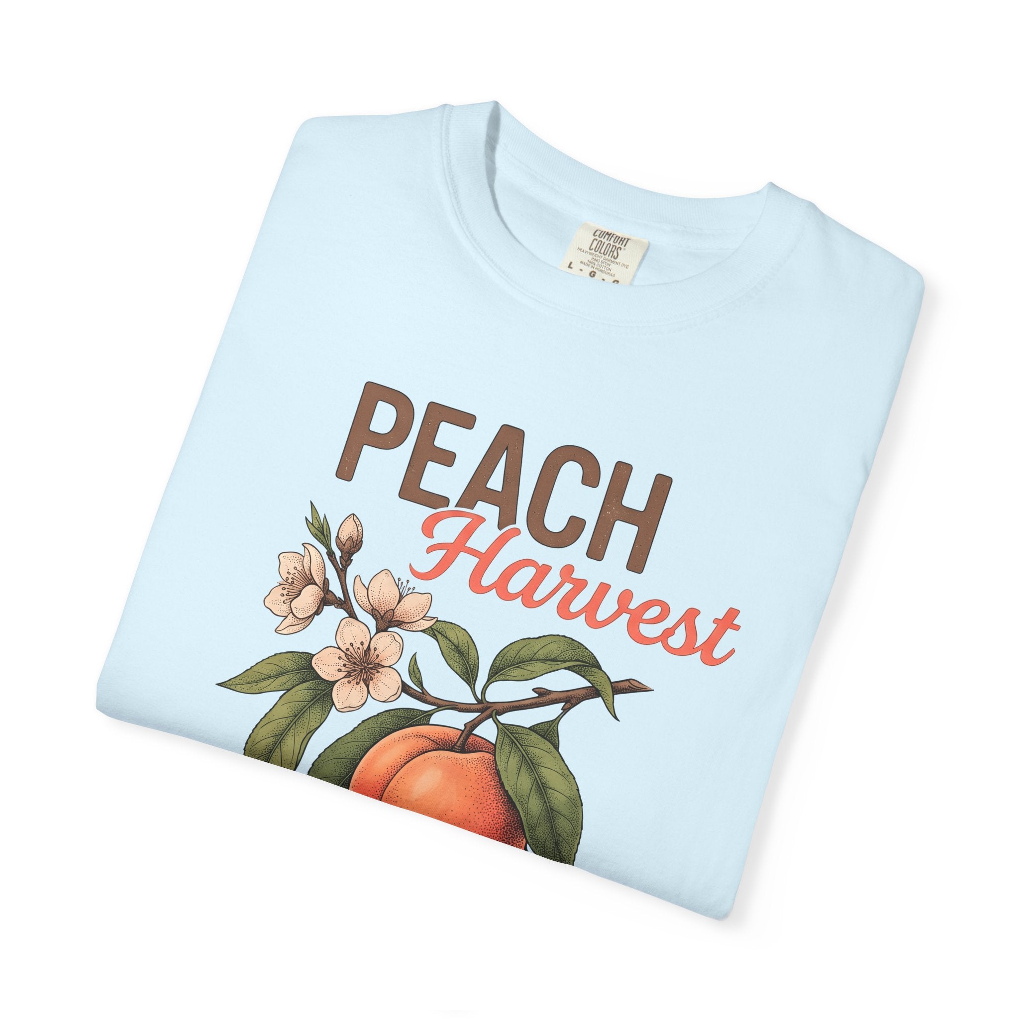 Peach Sprig Shirt Drinks Recipe Gift Women Natural Tee Peach T-Shirt Cocktail Fan Realistic Tshirt Formula Graphic Sketch Petal Tshirt