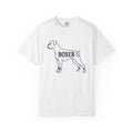 Boxer Canine Shirt Dog Domestics Gift Women Doodle Tee Boxer Dog T-Shirt Dog Fan Puppy Tshirt Cartoon Graphic Domestic Illustration Graphic