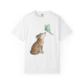 Wolf Butterfly Shirt Animals Wildlife Gift Women Pastel Tee Butterfly T-Shirt Animal Fan Soft Tshirt Wildlife Graphic Line Art Luna Moth