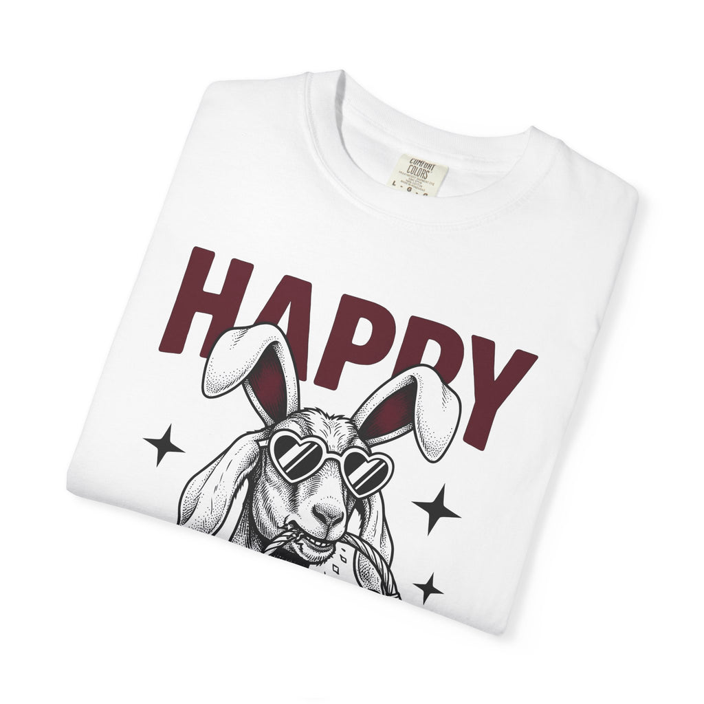 Bunny Glasses Shirt Easter Festivity Gift Women Cartoon Tee Specs T-Shirt Easter Fan Comic Tshirt Celebration Graphic Line Art Egg Container