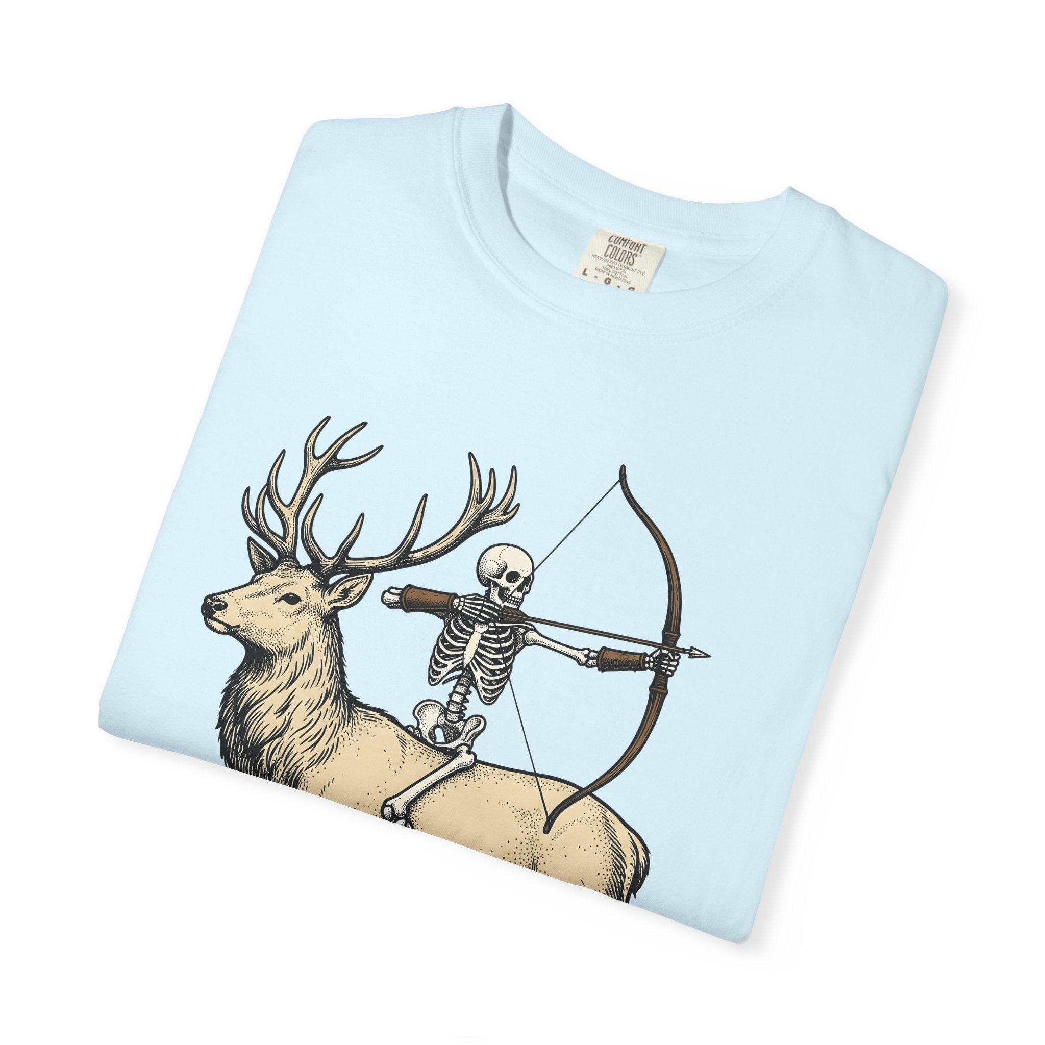 Skull Stag Shirt Gothic Autumn Gift Women Retro Tee Antler T-Shirt Dark Fan Vintage Tshirt Fall Graphic Sketch Arrow Tshirt
