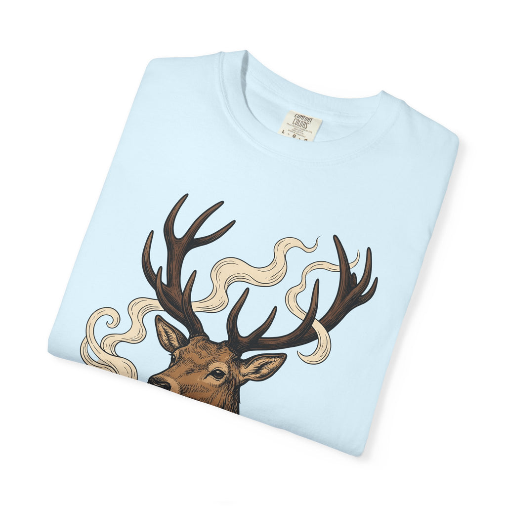 Elk Latte Shirt Coffee Wildlife Gift Women Sketch Tee Latte Art T-Shirt Coffee Fan Wildlife Animal Graphic Tshirt Retro Vapor Tshirt