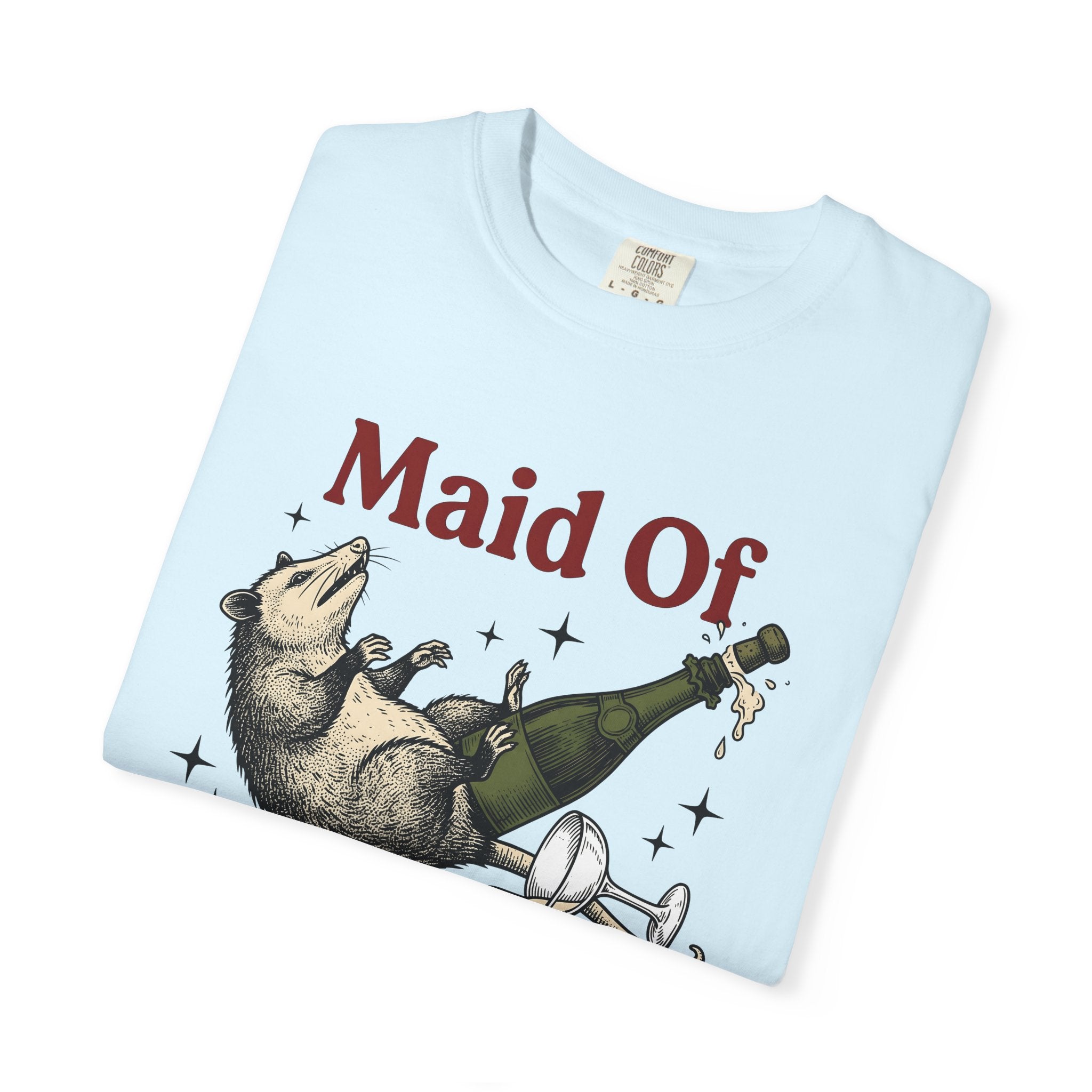 Possum Champagne Shirt Funny Wedding Gift Women Vintage Tee Champagne T-Shirt Humor Fan Retro Tshirt Marriage Graphic Hand Drawn Wine Glass
