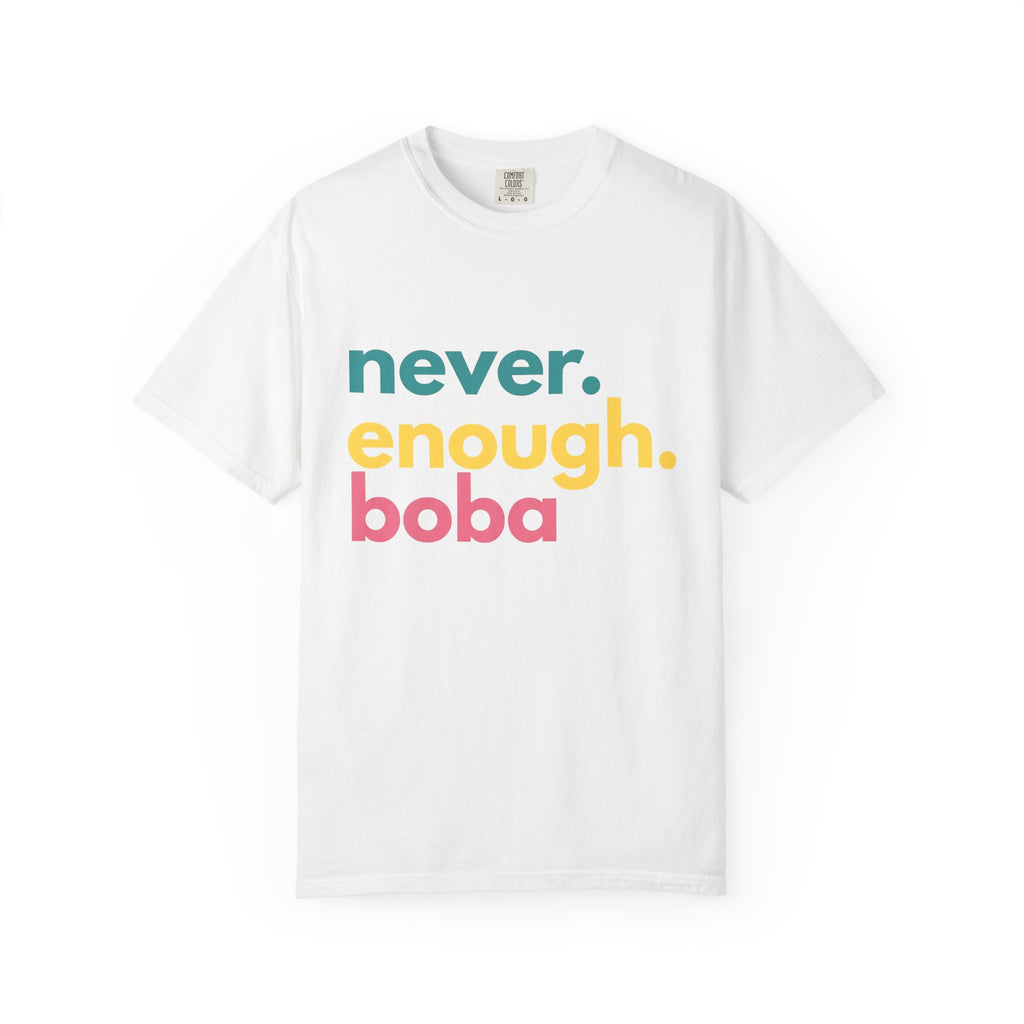 Strong Lettering Shirt Boba Cuisine Gift Women Contemporary Tee Typography T-Shirt Bubble Tea Fan Minimalist Tshirt Food Graphic Simple