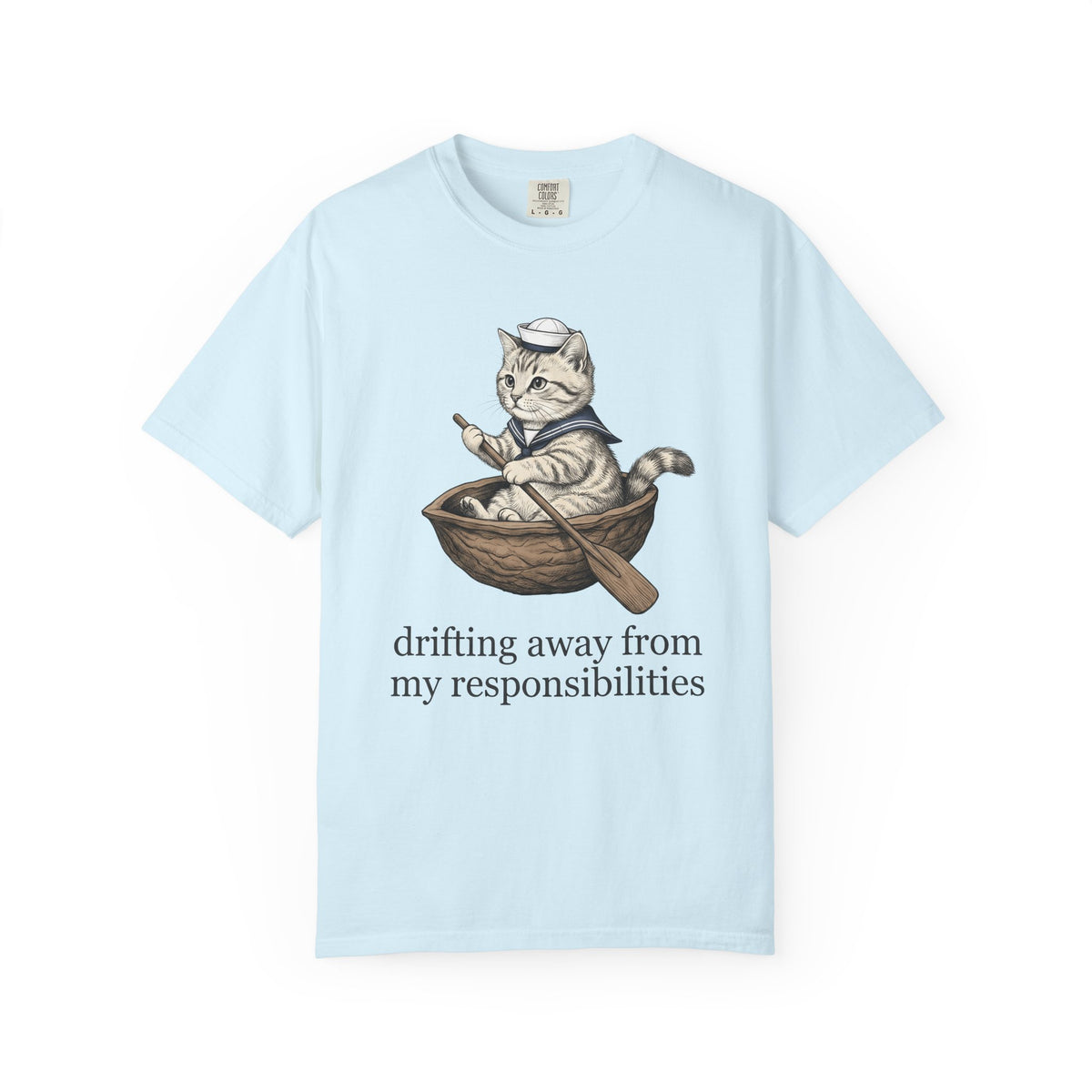 Pirate Cat Shirt Cat Joke Gift Women Classic Tee Swashbuckler T-Shirt Kitty Fan Feline Tshirt Pun Graphic Doodle Vessel Tshirt