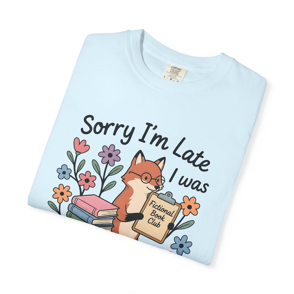 Fox Tales Shirt Mom Library Gift Women Cartoon Tee Fable T-Shirt Motherhood Fan Illustrated Tshirt Book Graphic Line Art Garden Flowers