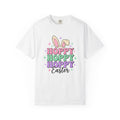 Bunny Ears Shirt Easter Animal Gift Women Pastel Tee Rabbit Ears T-Shirt Easter Fan Soft Tshirt Creature Graphic Playful Stars Tshirt