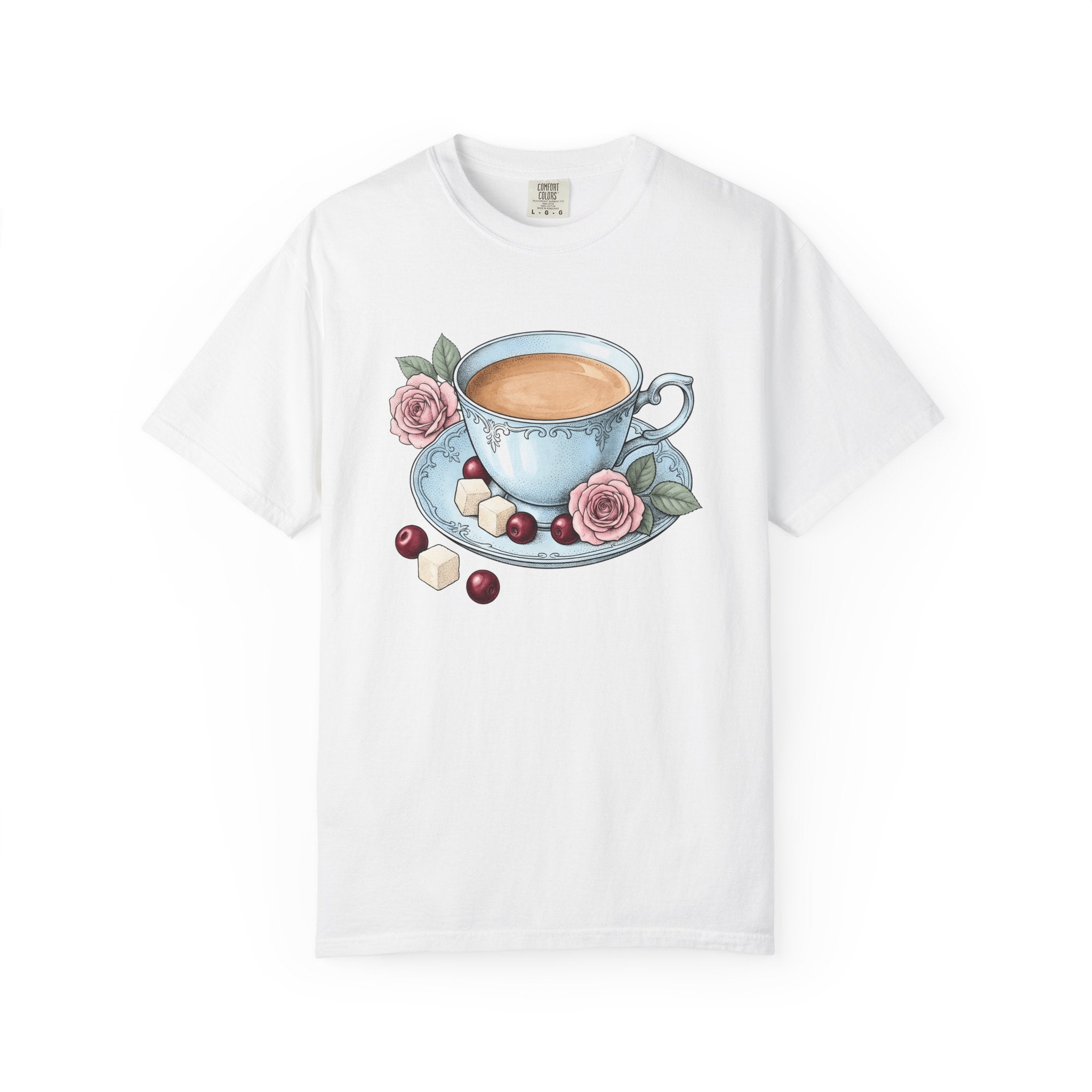Coffee Mug Shirt Coffee Bouquet Gift Women Retro Tee Mug T-Shirt Coffee Fan Vintage Tshirt Floral Graphic Sketch Flower Tshirt
