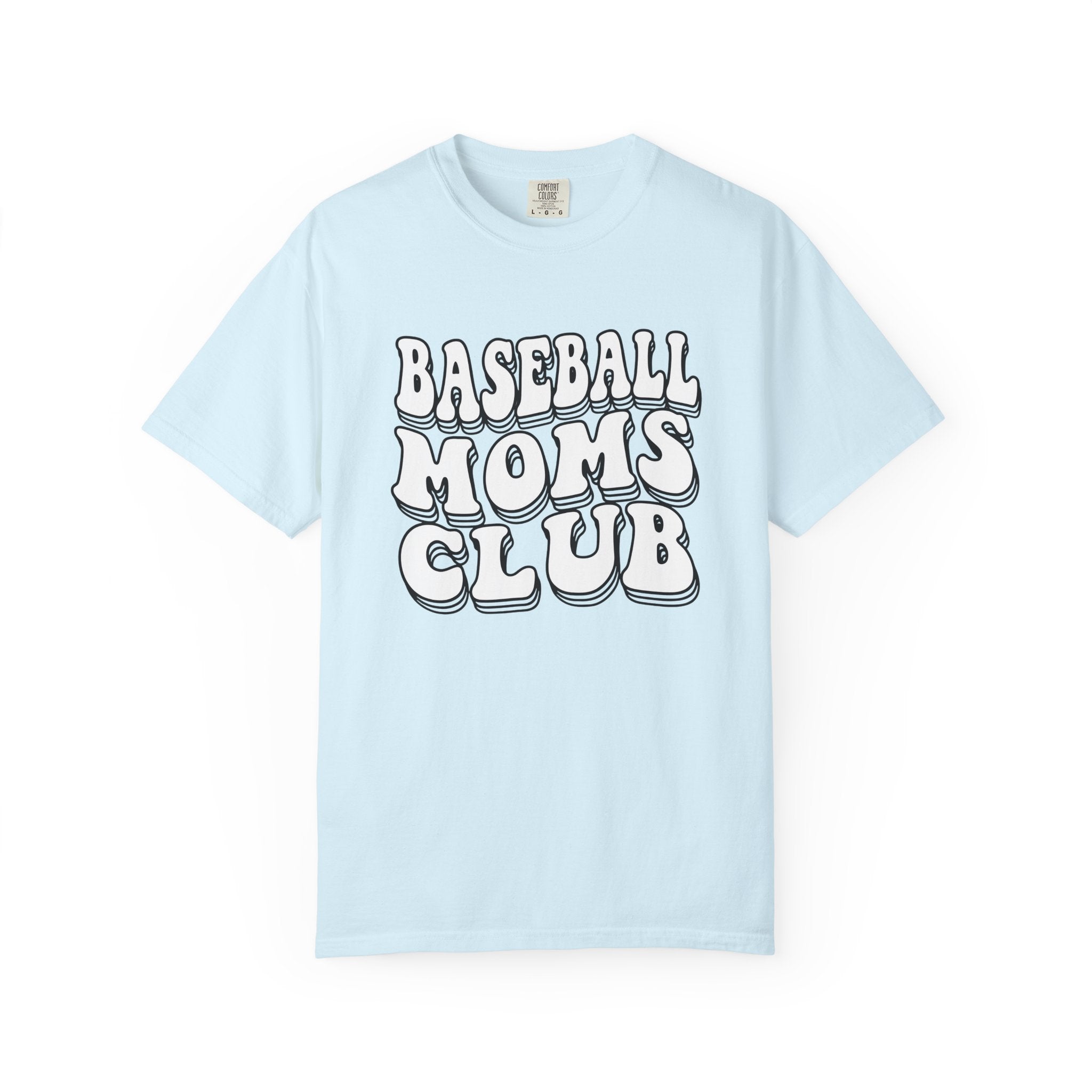 Bold Text Graphic Shirt Baseball Moms Sports Gift Women Retro Tee Graphic T-Shirt Baseball Mom Fan Distressed Tshirt Athletic Design Graphic