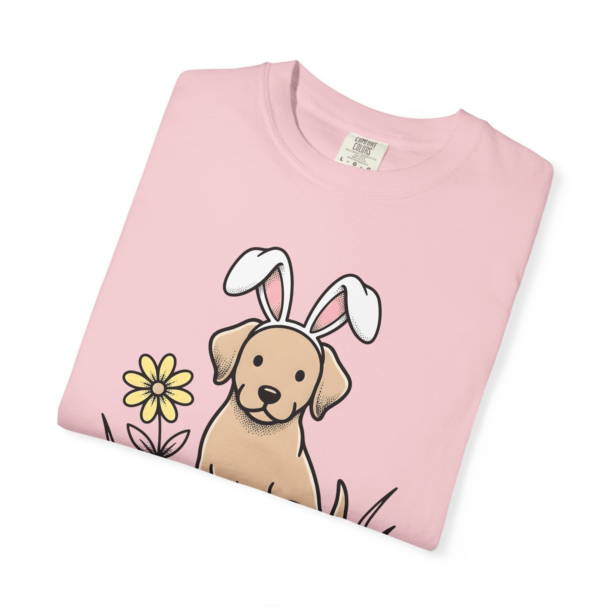 Canine Bunny Ears Shirt Easter Pet Care Gift Women Animation Tee Dog T-Shirt Easter Fan Cartoon Tshirt Pet Grooming Graphic Classic Floral