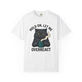Grumpy Cat Coffee Shirt Coffee Cat Gift Women Vintage Tee Caffeine T-Shirt Coffee Fan Retro Tshirt Kitty Graphic Hand Drawn Steam Tshirt