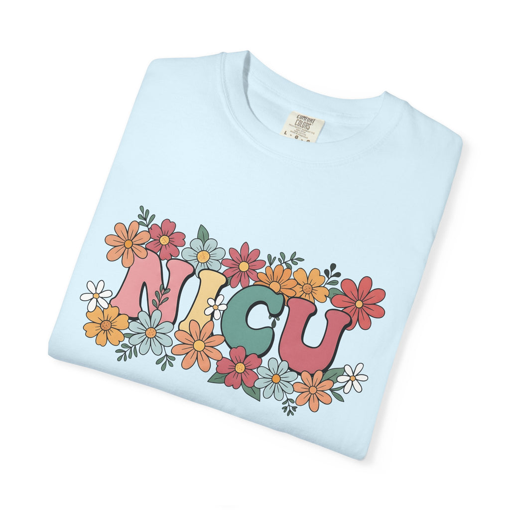 Floral Letters Shirt Nurse Hospital Gift Women Boho Tee Alphabet T-Shirt Nursing Enthusiast Bohemian Tshirt Medical Graphic Retro Daisies