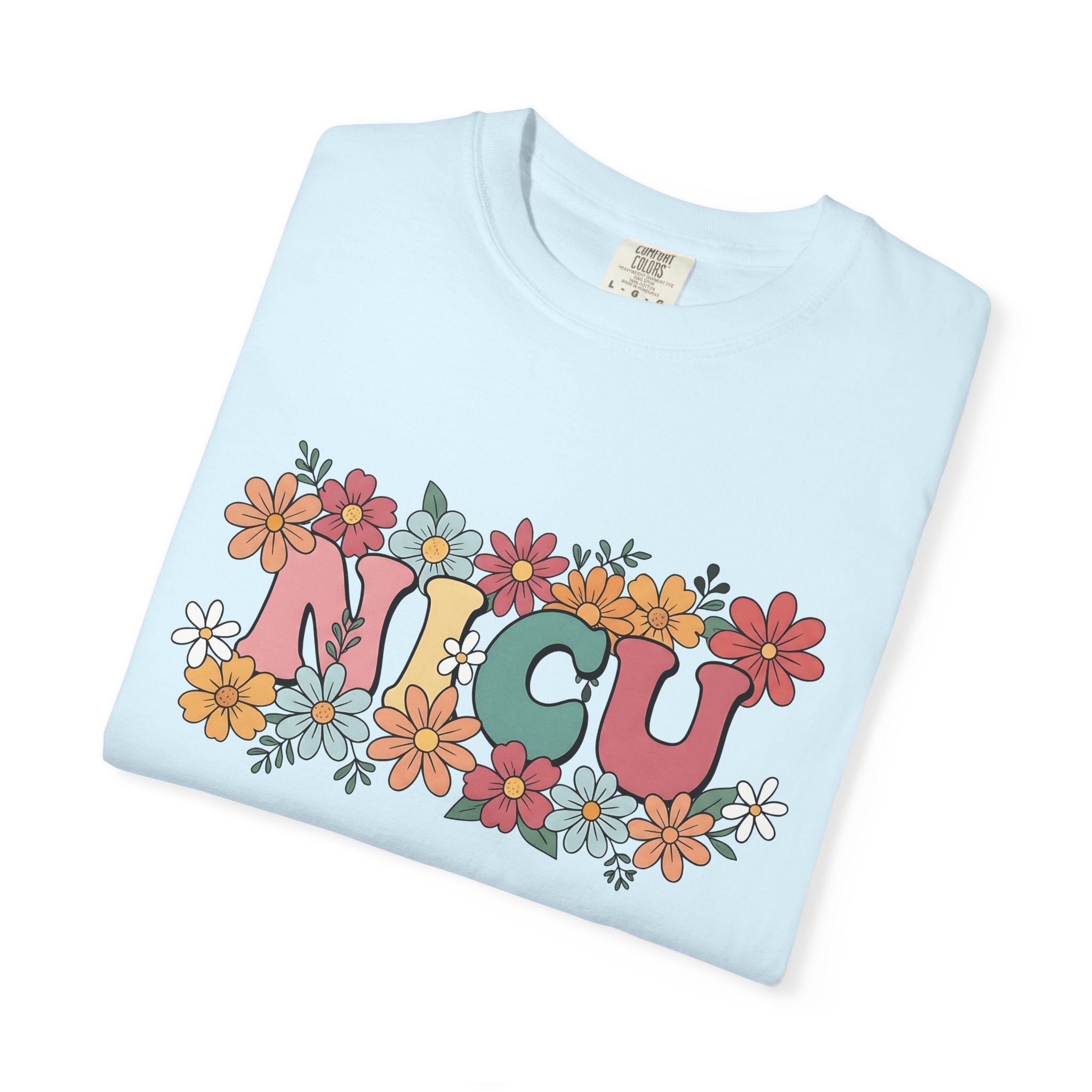 Floral Letters Shirt Nurse Hospital Gift Women Boho Tee Alphabet T-Shirt Nursing Enthusiast Bohemian Tshirt Medical Graphic Retro Daisies