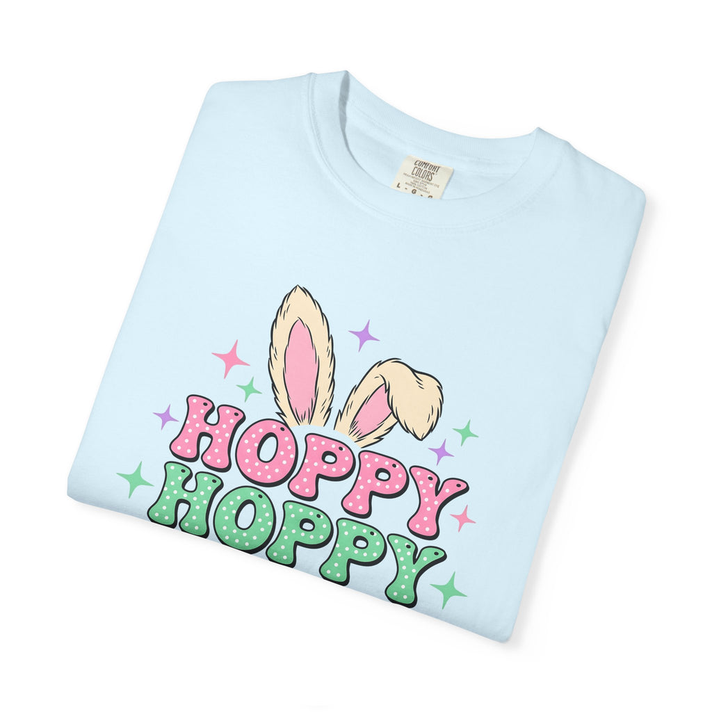Bunny Ears Shirt Easter Animal Gift Women Pastel Tee Rabbit Ears T-Shirt Easter Fan Soft Tshirt Creature Graphic Playful Stars Tshirt