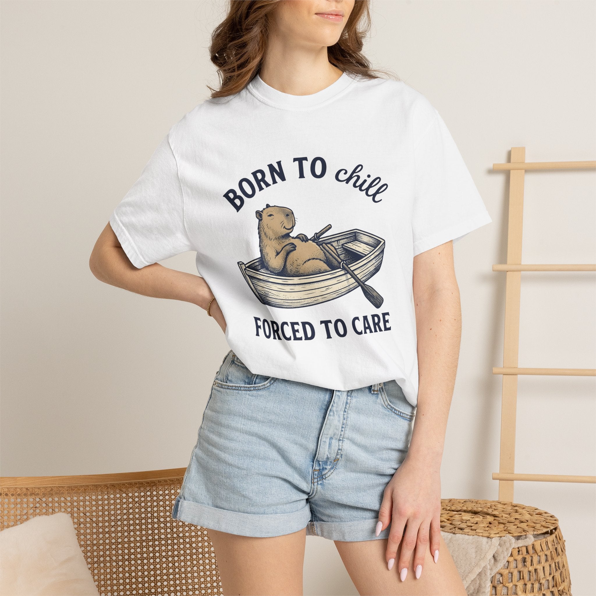 Capybara Raft Shirt Funny Wildlife Gift Women Retro Tee Rodent T-Shirt Humor Fan Vintage Tshirt Animal Graphic Sketch Paddle Tshirt