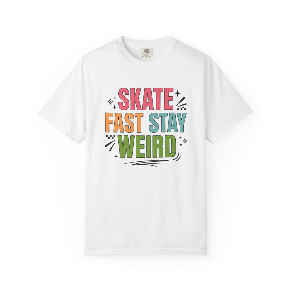 Classic Skate Lettering Shirt Skateboarding Apparel Gift Women Strong Tee Typography T-Shirt Skater Enthusiast Graphic Tee Clothing Graphic