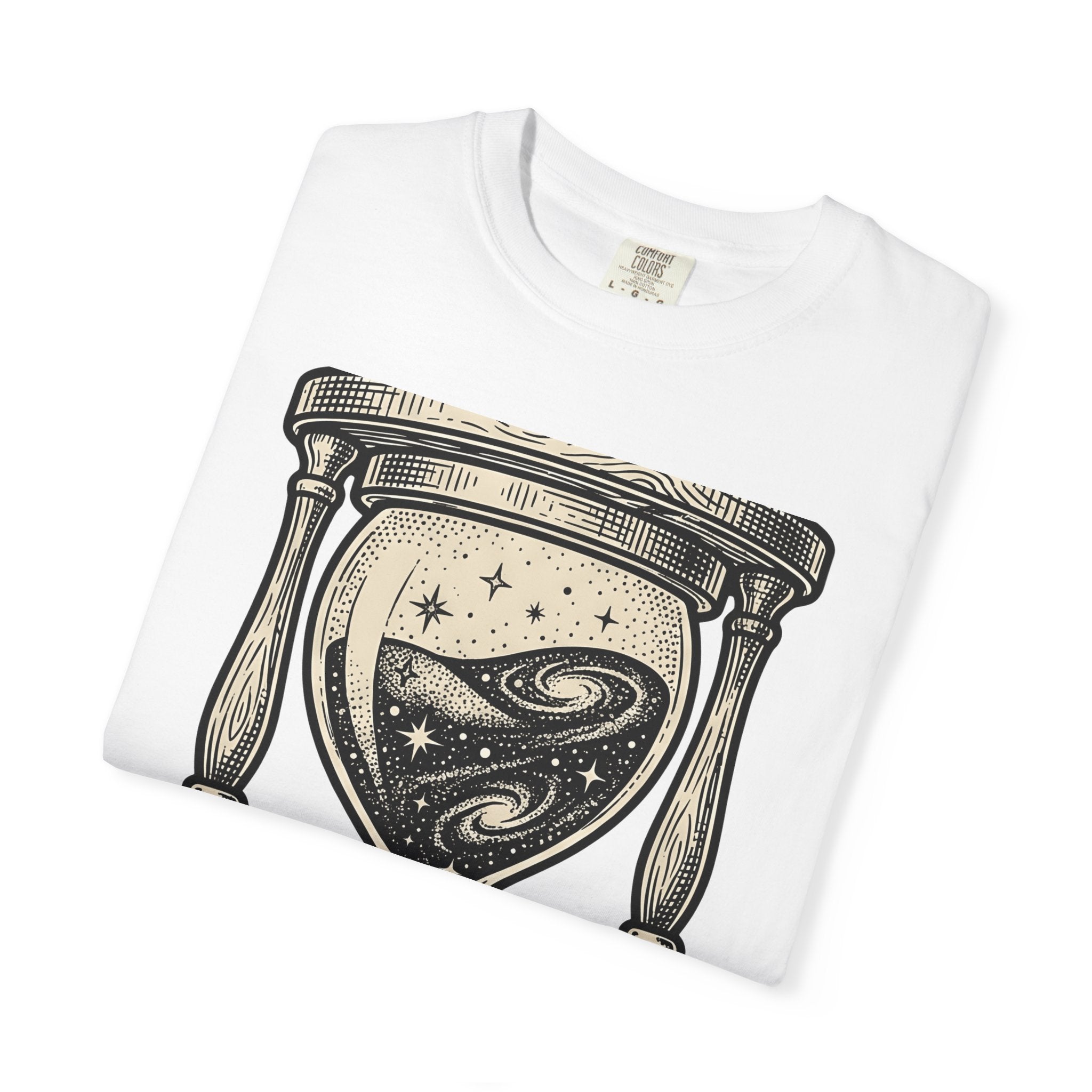 Hourglass Nebula Shirt Space Horoscopes Gift Women Drawing Tee Engraved Hourglass Space Fan Nebula Tshirt Astrology Graphic Classic Stars