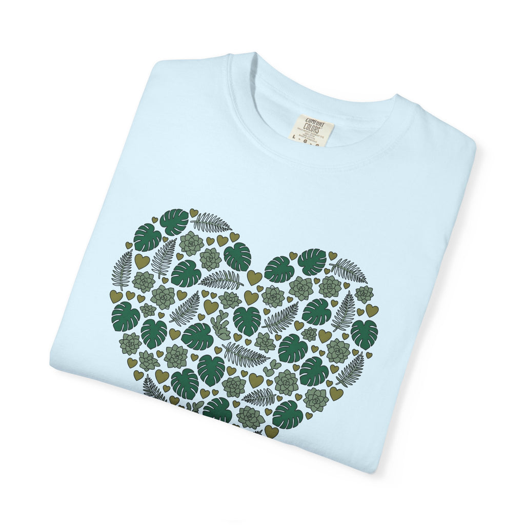 Heart Shape Shirt Valentines Day Plant Gift Women Botanical Tee Heart T-Shirt Valentine Fan Floral Tshirt Plant Graphic Minimalist Monstera