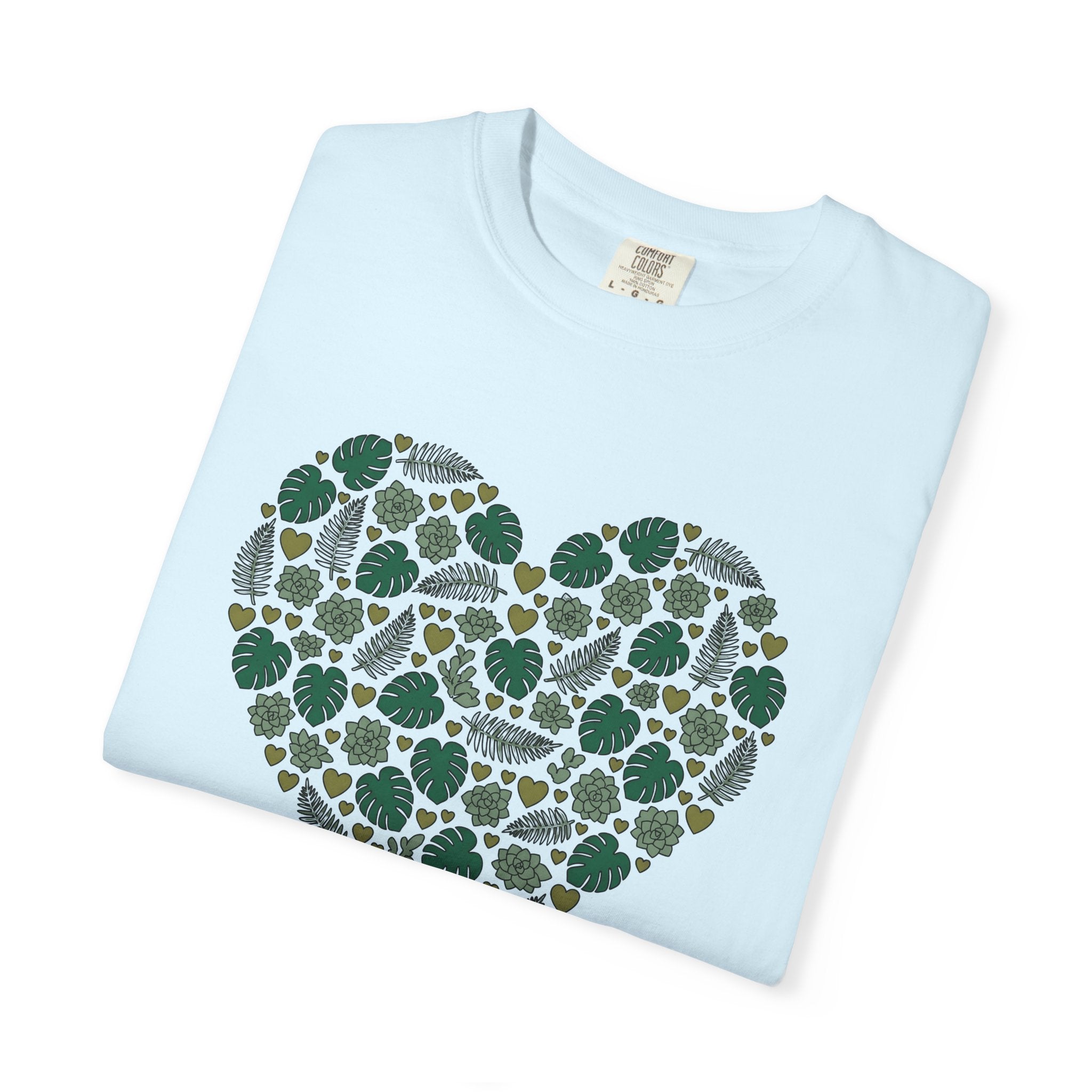 Heart Shape Shirt Valentines Day Plant Gift Women Botanical Tee Heart T-Shirt Valentine Fan Floral Tshirt Plant Graphic Minimalist Monstera