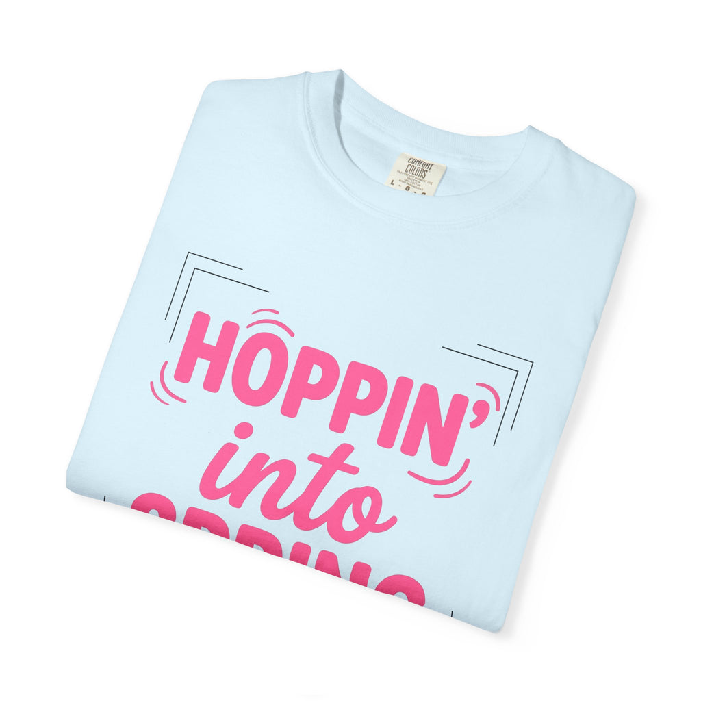 Spring Motto Shirt Easter Event Gift Women Fun Tee Quote T-Shirt Easter Fan Quirky Tshirt Festival Graphic Contemporary Decorative Strokes