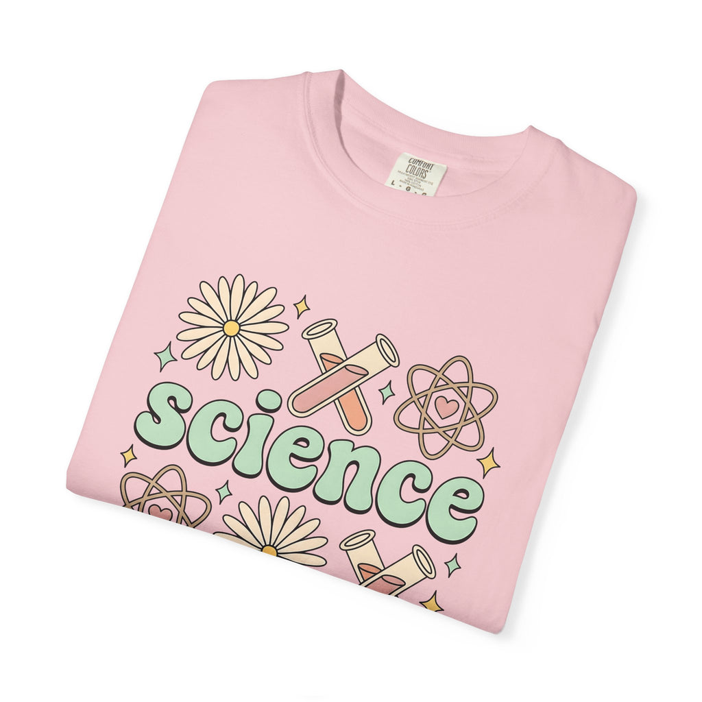 Science Drawing Shirt Teachers School Gift Women Cartoon Tee Scientific Illustration T-Shirt Educator Enthusiast Comic Tshirt Classroom