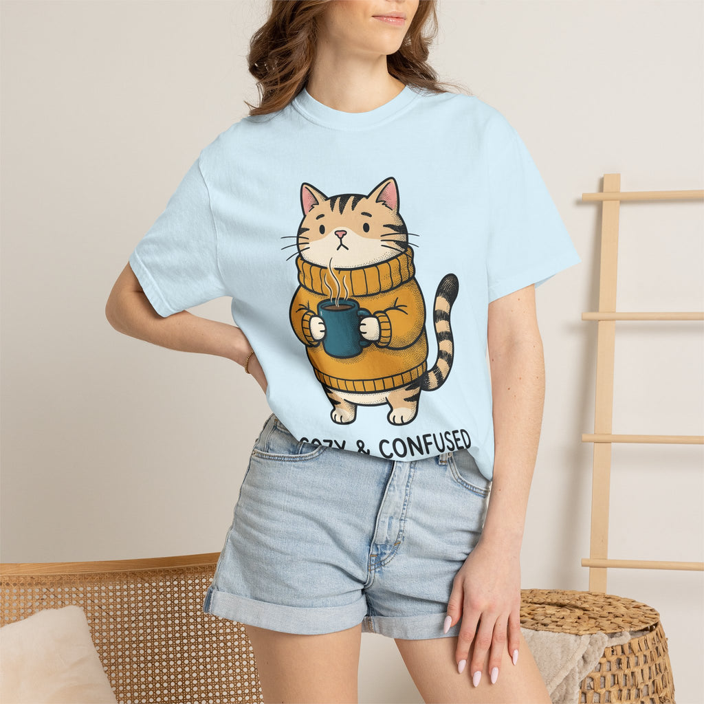 Kitten Jumper Shirt Cat Espresso Gift Women Kawaii Tee Sweater T-Shirt Cat Fan Cartoon Tshirt Coffee Design Doodle Latte Cup Tshirt