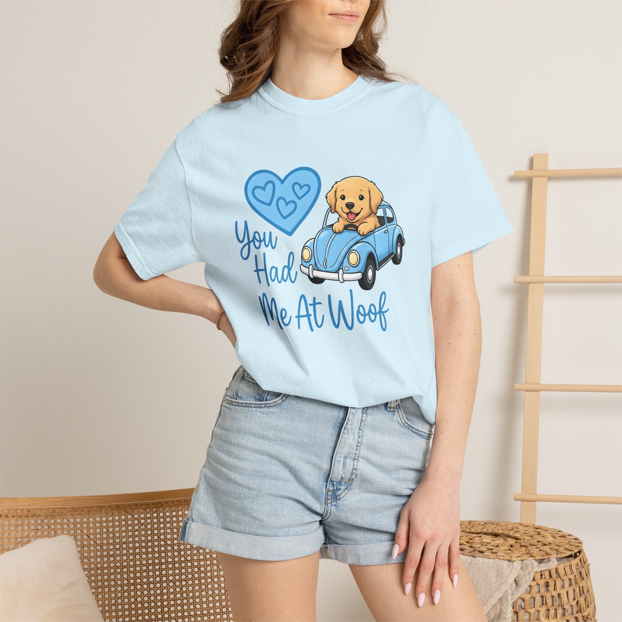 Golden Retriever Truck Shirt Dog Pet Gift Women Comic Tee Doggy T-Shirt Dog Fan Canine Tshirt Animal Graphic Sketch Love Tshirt