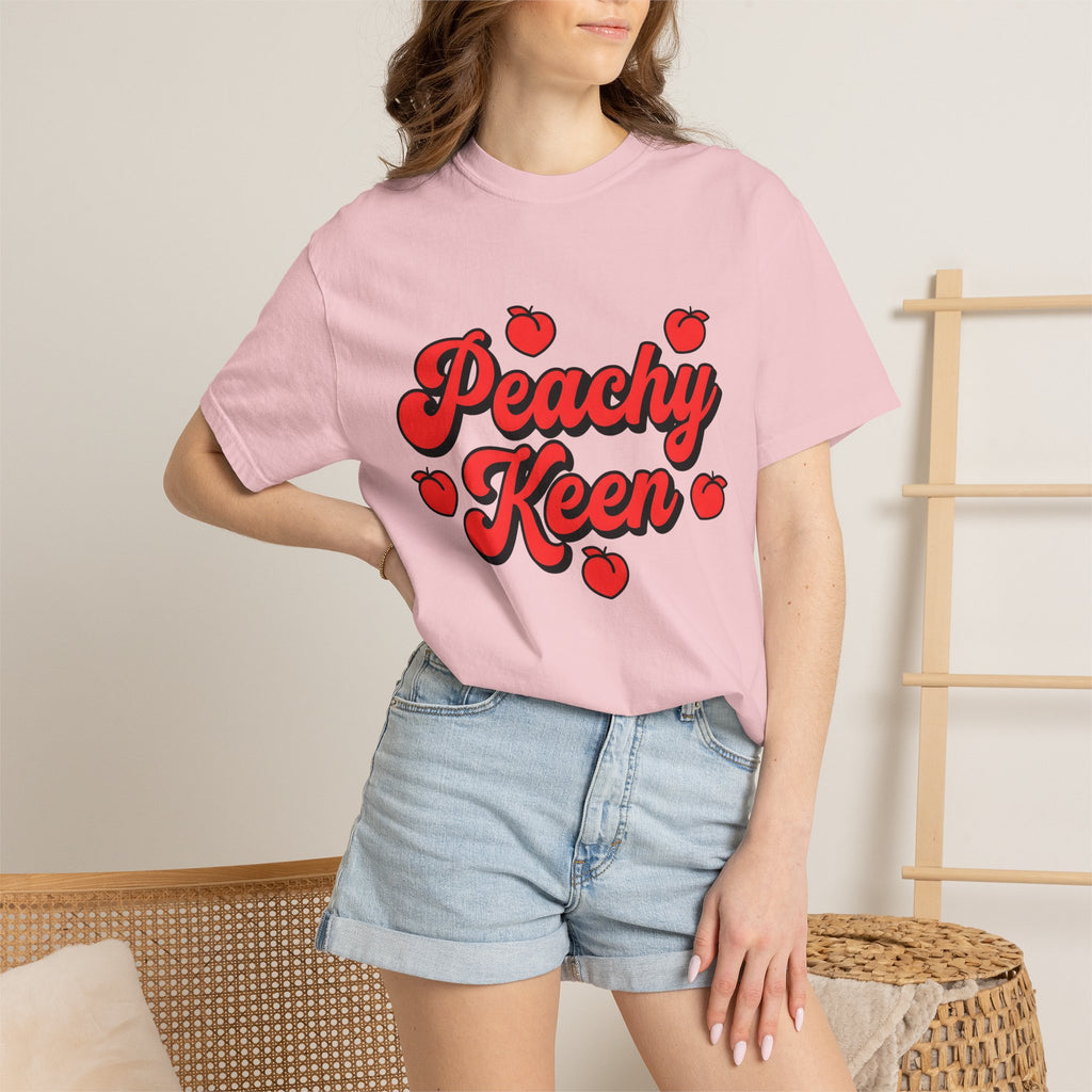 Peach Graphic Shirt St. Valentine's Day Humor Gift Women Bold Tee Peach T-Shirt Valentine Fan Vibrant Tshirt Funny Graphic Retro Fruit