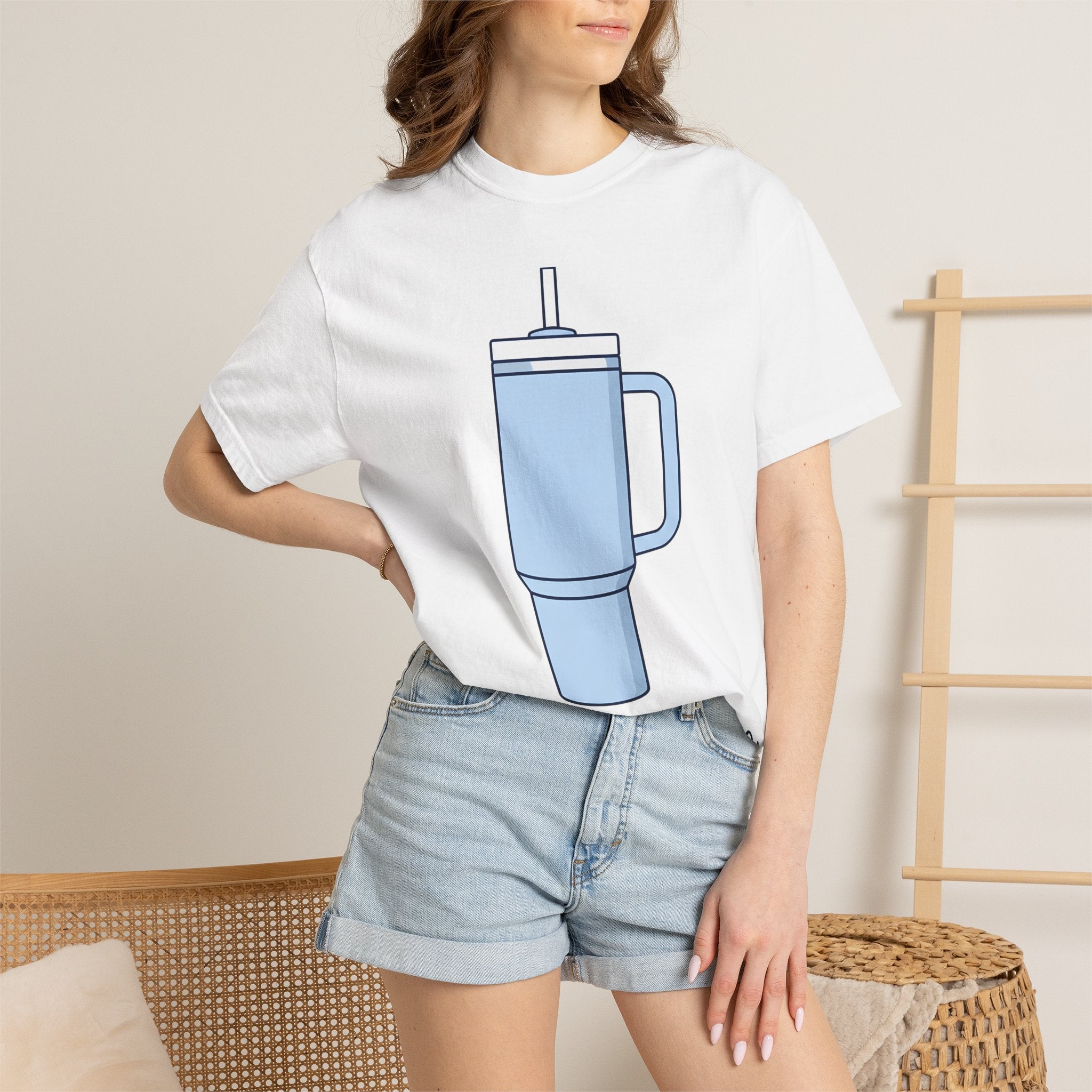 Hydration Bottle Shirt Drinks Lifestyle Gift Women Basic Tee Water Bottle T-Shirt Beverage Fan Water Bottle Tshirt Lifestyle Graphic Trendy