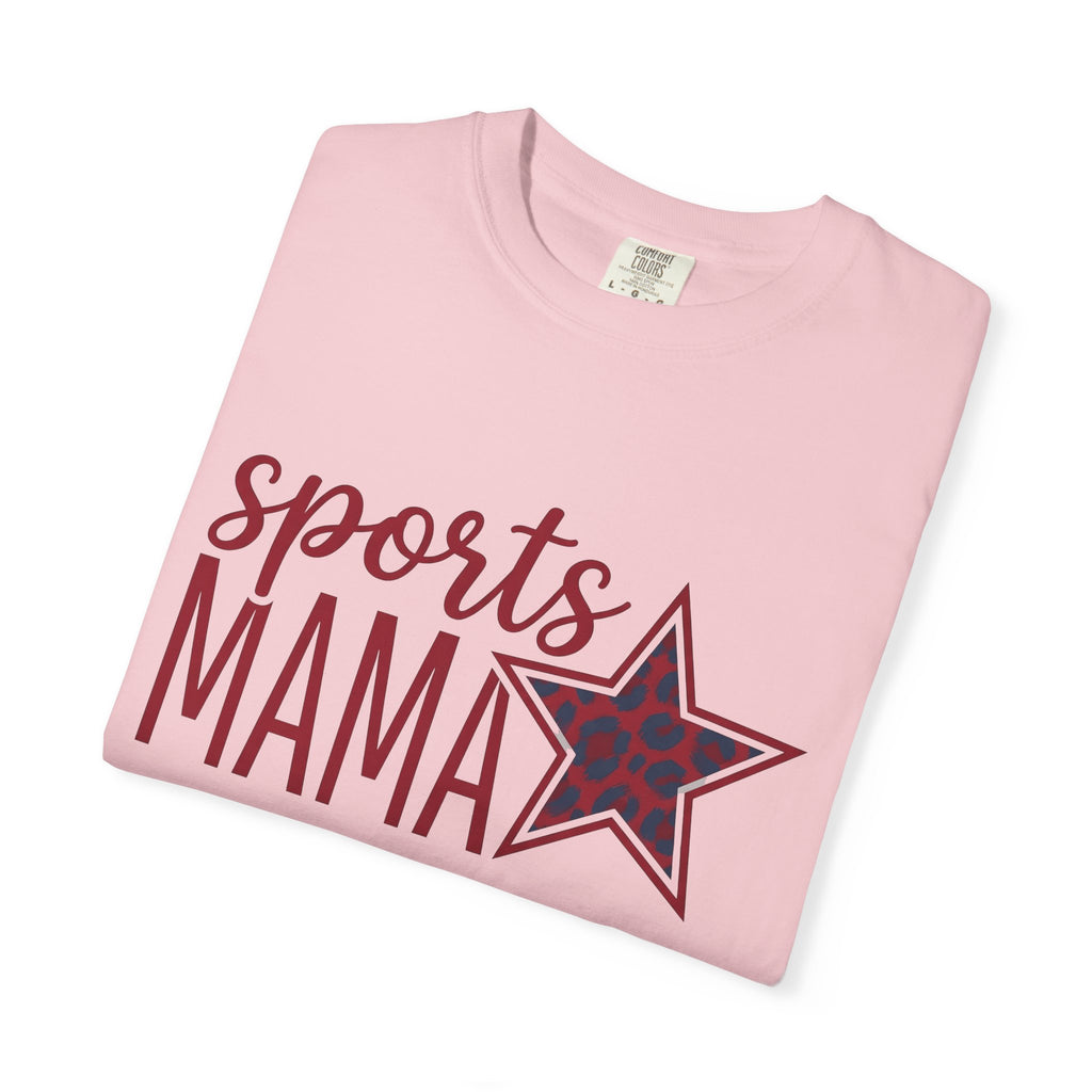 Leopard Print Star Shirt Mom Sports Gift Women Bold Tee Star Print T-Shirt Mom Fan Graphic Design Illustration Retro Animal Print Tshirt