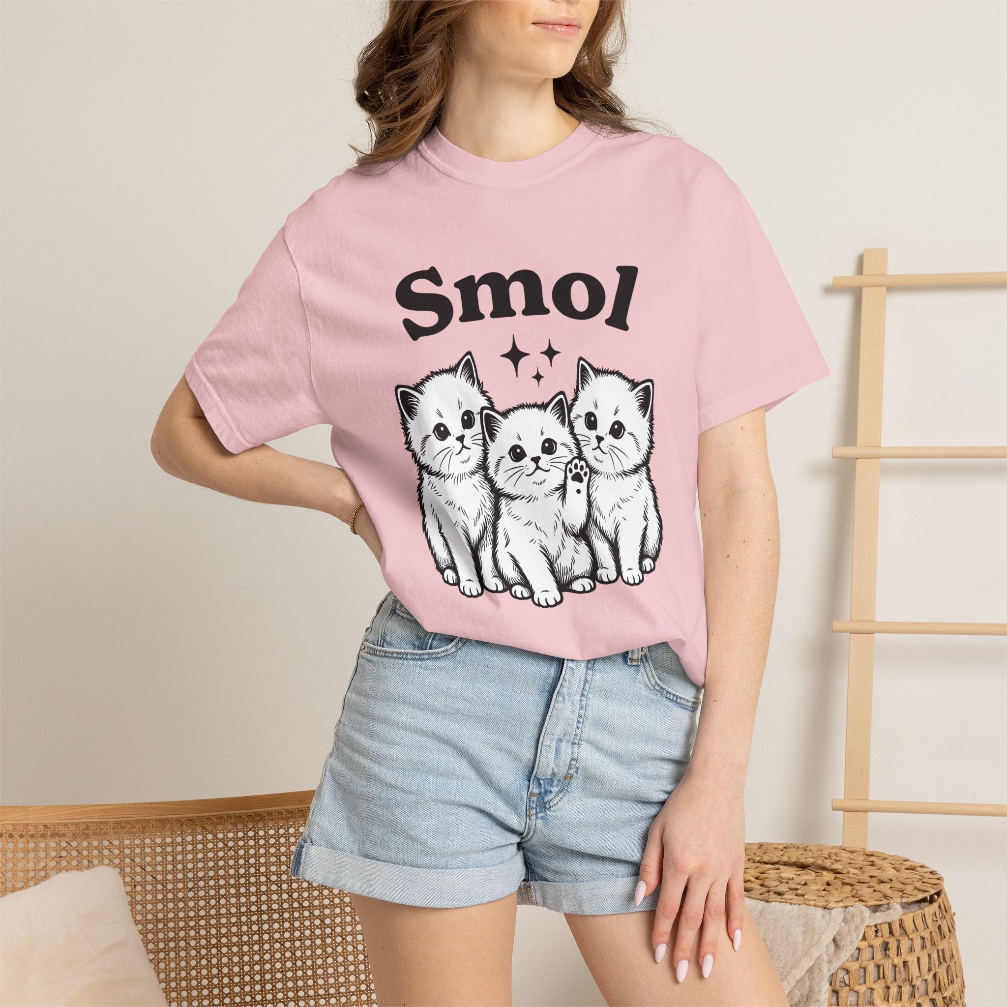 Playful Kittens Shirt Cat Wildlife Gift Women Cartoon Tee Kitten T-Shirt Cat Fan Feline Tshirt Animal Graphic Doodle Twinkles Tshirt