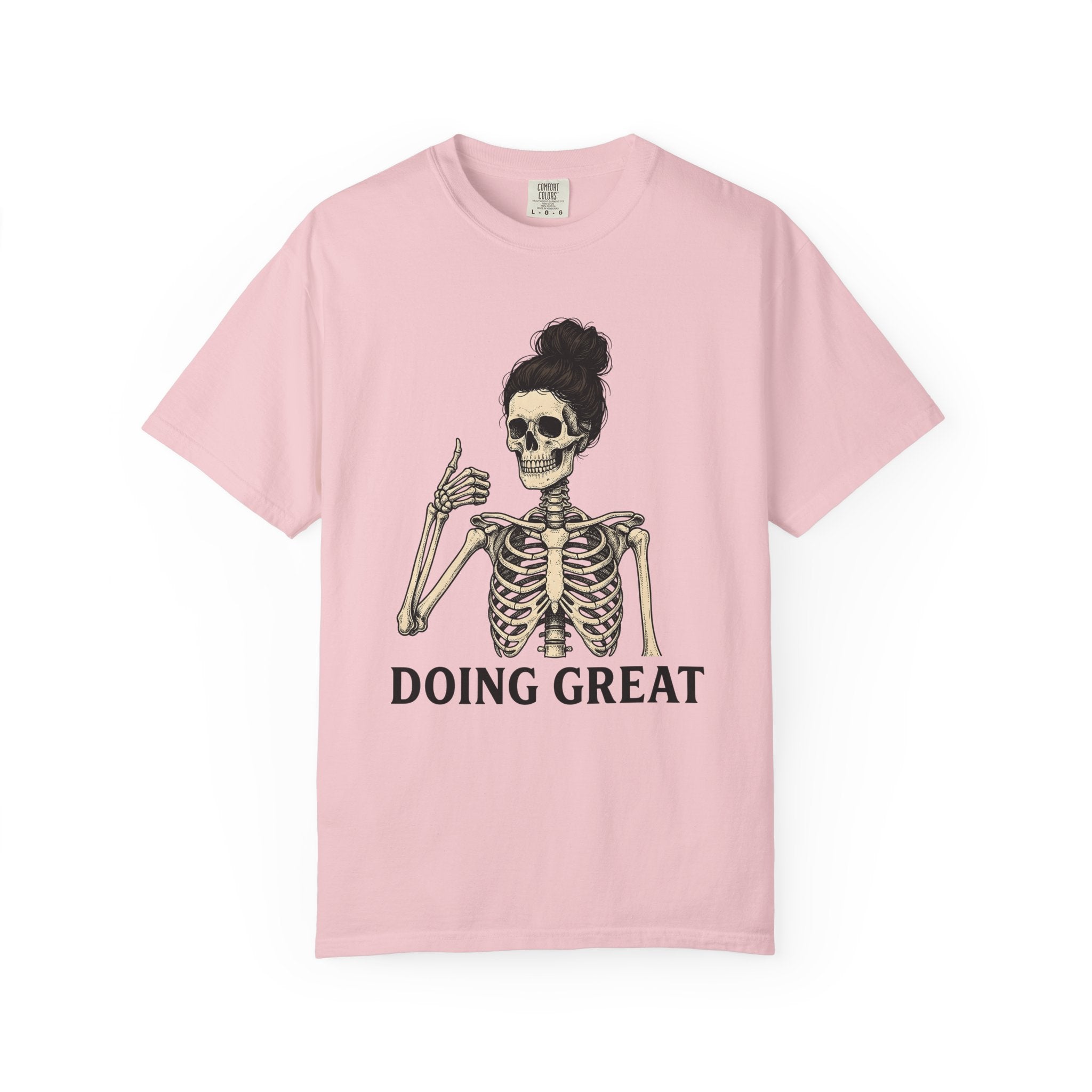 Bony Woman Shirt Moms Comedy Gift Women Antique Tee Skinny Woman T-Shirt Mother Fan Vintage Tshirt Humor Graphic Line Art Messy Hair Tshirt