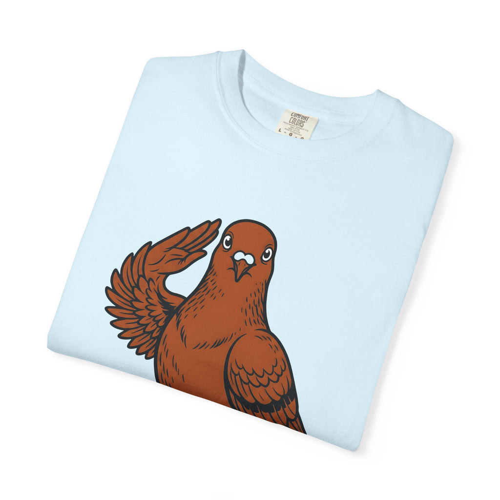 Salute Bird Shirt Funny Pet Gift Women Comic Tee Bird T-Shirt Humor Fan Cartoon Tshirt Animal Graphic Vintage Funny Tshirt