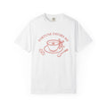 Tea Mug Shirt St Patrick's Day Fortune Gift Women Sketch Tee Mug T-Shirt Lucky Fan Illustrated Tshirt Prosperity Graphic Modern Shamrock