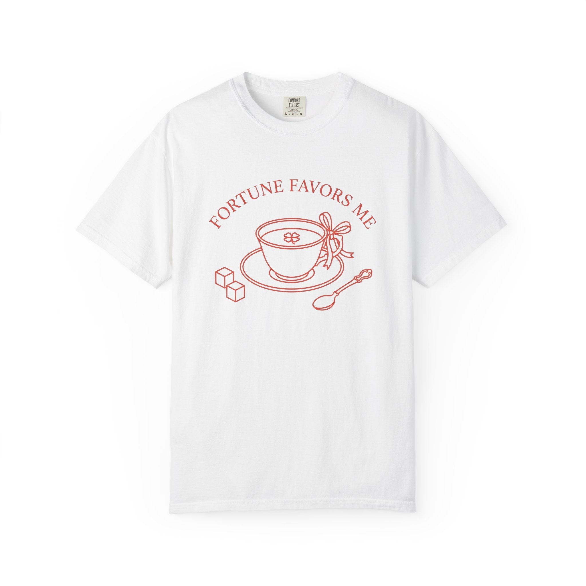 Tea Mug Shirt St Patrick's Day Fortune Gift Women Sketch Tee Mug T-Shirt Lucky Fan Illustrated Tshirt Prosperity Graphic Modern Shamrock