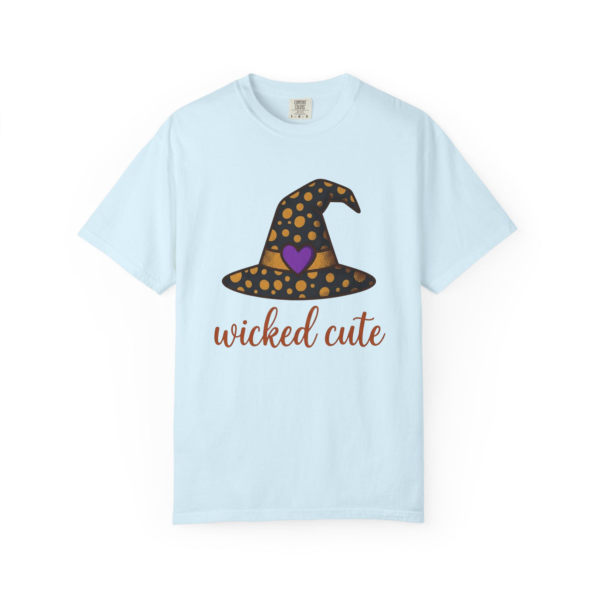 Witch Hat Shirt Halloween Enchantment Gift Women Playful Tee Pointy Hat T-Shirt Spooky Fan Whimsical Tshirt Magical Graphic Storybook Heart