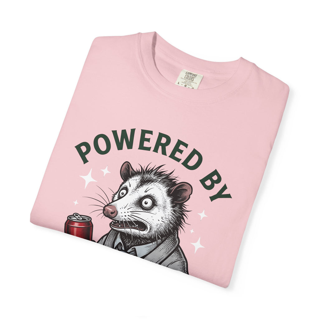 Possum Energy Drink Shirt Coffee Jokes Gift Women Comic Tee Energy Drink T-Shirt Coffee Fan Cartoon Tshirt Humor Graphic Retro Sparkles