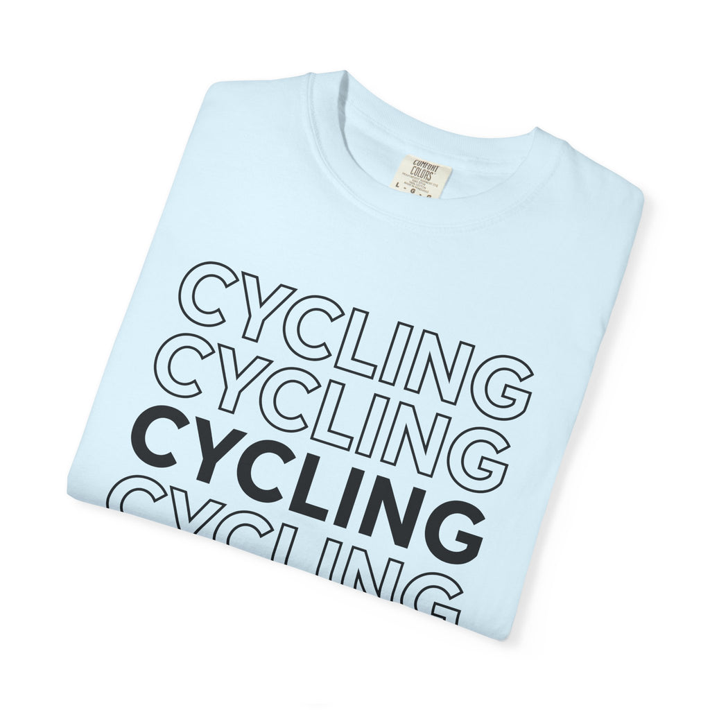Bike Lettering Shirt Cycling Gym Gift Women Strong Tee Typography T-Shirt Cyclist Enthusiast Bold Tshirt Fitness Graphic Simple Design