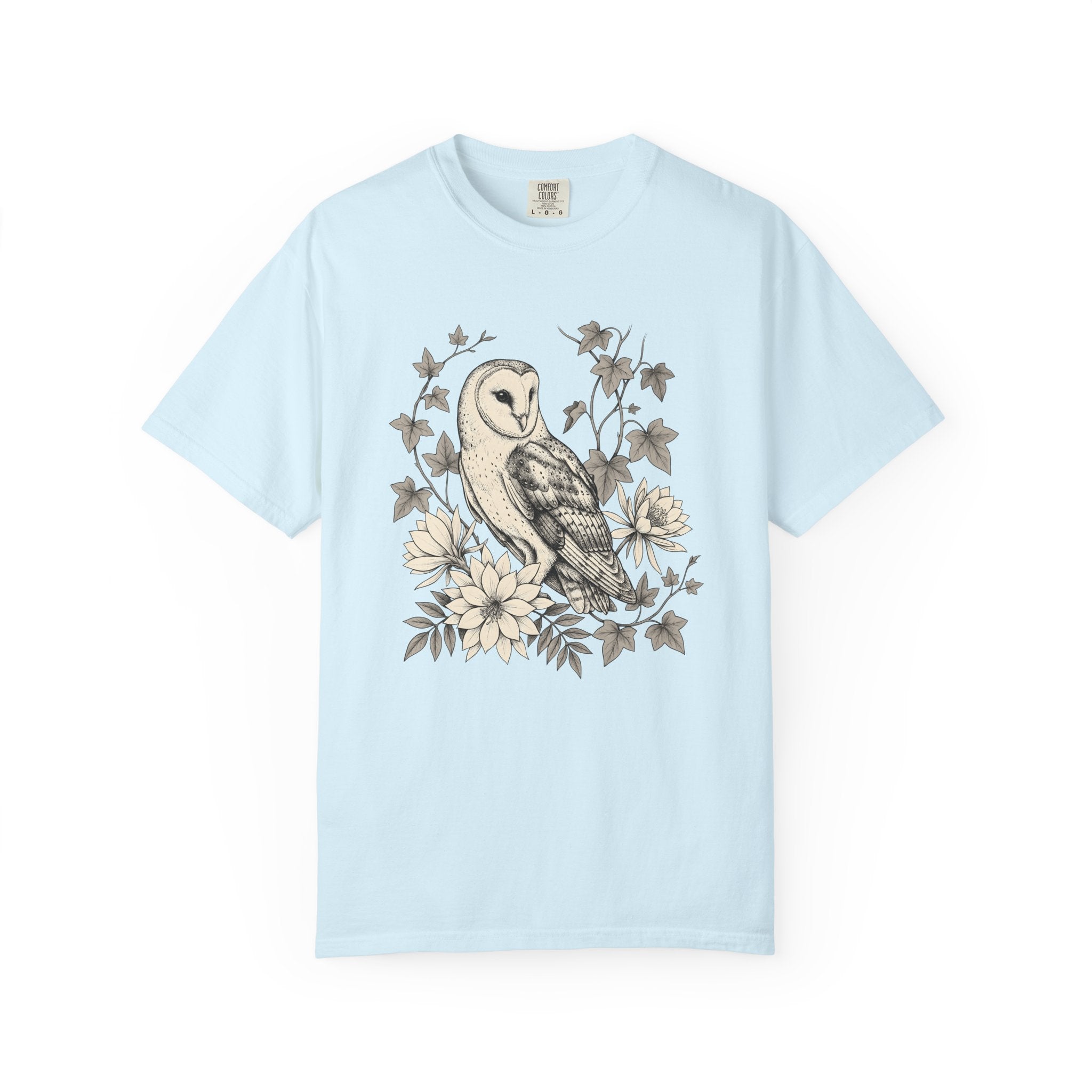 Barn Owl Shirt Cottagecore Environment Gift Women Garden Art Tee Owl T-Shirt Cottagecore Fan Artistic Tshirt Eco Graphic Classic Blossom