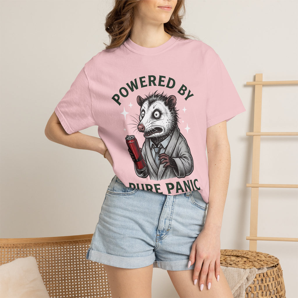 Possum Energy Drink Shirt Coffee Jokes Gift Women Comic Tee Energy Drink T-Shirt Coffee Fan Cartoon Tshirt Humor Graphic Retro Sparkles