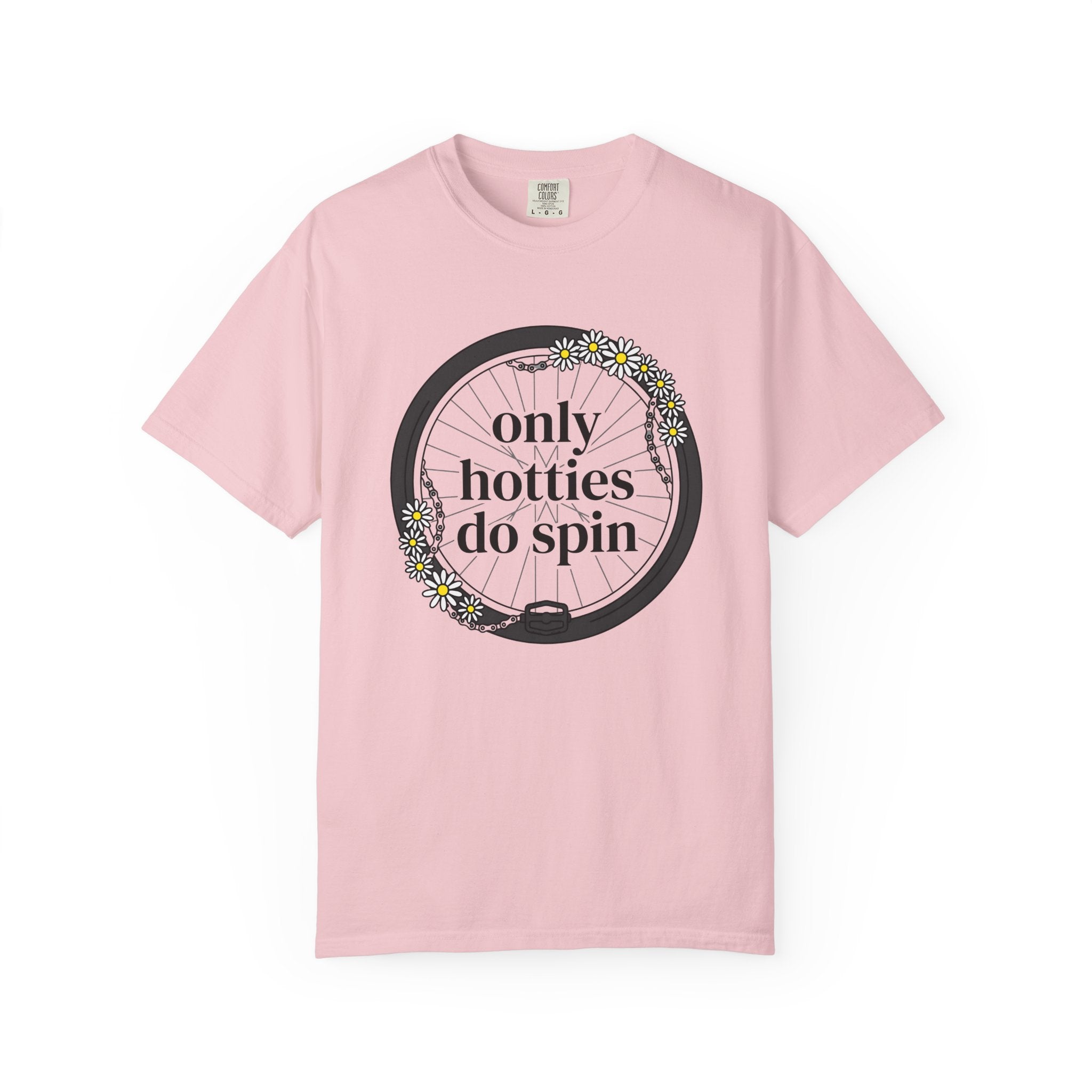 Bicycle Wheel Shirt Sports Cycling Gift Women Bold Tee Wheel T-Shirt Athlete Enthusiast Graphic Tshirt Biking Graphic Design Minimal Daisy