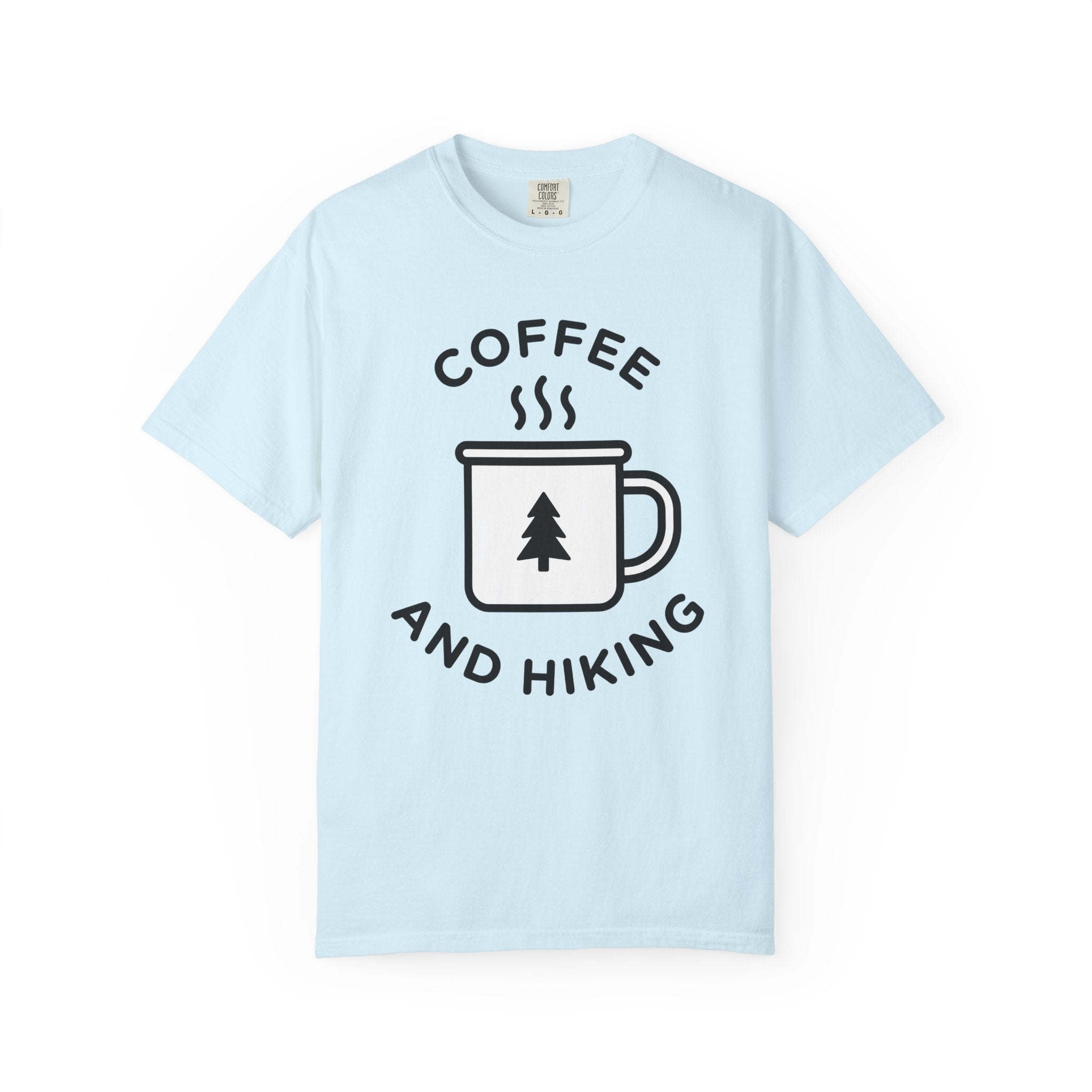 Coffee Mug Shirt Coffee Nature Gift Women Minimalist Tee Mug T-Shirt Coffee Fan Simple Tshirt Wilderness Graphic Retro Pine Tree Tshirt