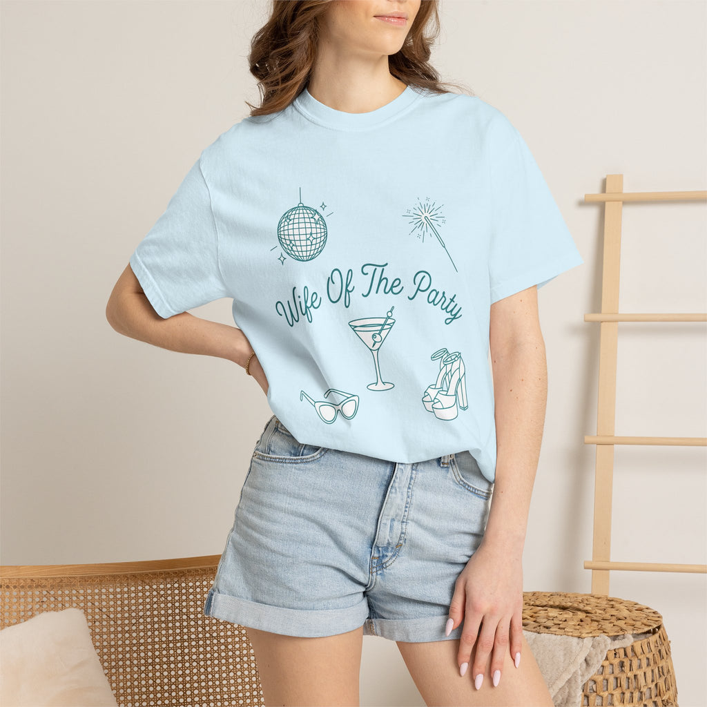 Beverage Glass Shirt Party Reception Gift Women Cartoon Tee Glassware T-Shirt Partygoer Fan Tumbler Tshirt Wedding Graphic Doodle Party Ball