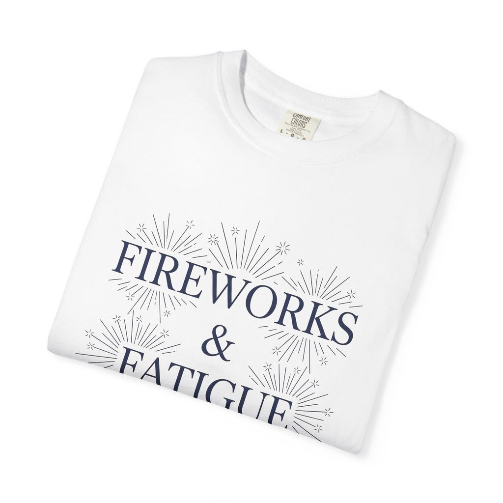 Firework Blast Shirt Holiday Festival Gift Women Basic Tee Pyrotechnic T-Shirt Celebration Fan Simple Tshirt Fair Graphic Old School