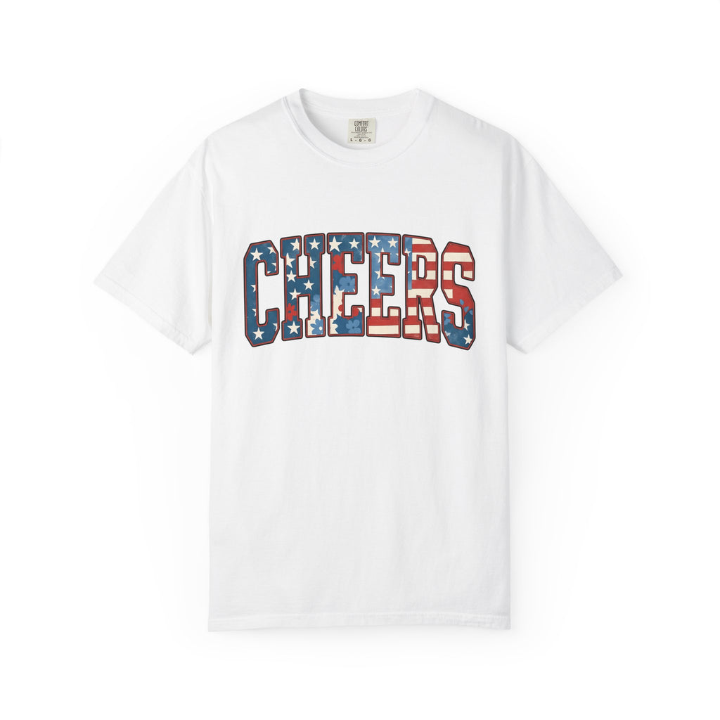 Stars Stripes Print Shirt 4th Of July Gathering Gift Women Retro Tee American Flag T-Shirt Independence Day Fan Patriotic Tshirt Party