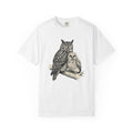 Owl Twosome Shirt Animals Ecosystem Gift Women Old Fashioned Tee Owls T-Shirt Wildlife Fan Vintage Tshirt Environment Graphic Line Art Perch